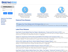 Tablet Screenshot of briefingwire.com